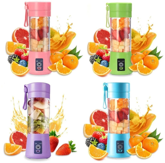 Portable Mini Electric 6 Blade Juicer Usb Charging Smoothie Milkshake Maker